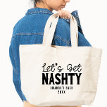 Nashville Bachelorette Party Custom Bridesmaid Tote Bag<br><div class="desc">Do you need a bachelorette party bag that will make everyone laugh? Then this Nashville Bachelorette Party Custom Bridesmaid Tote Bag is perfect for you! Not only is it hilarious, but it also comes with plenty of room to store all of your bachelorette party supplies. Whether you're planning a rodeo...</div>
