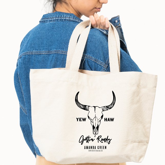 Nashville Bachelorette Party Gettin Rowdy Custom Tote Bag (Creator Uploaded)
