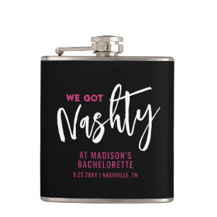 Nashville Bachelorette Personalized Favor Hip Flask