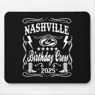 Nashville Birthday Bash 2025 Whiskey Theme Mouse Pad