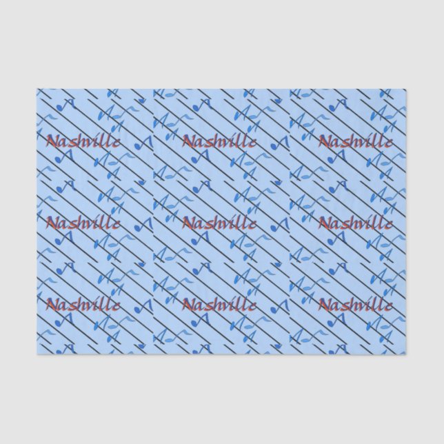 Nashville Blue Notes Tissue Paper (Front)