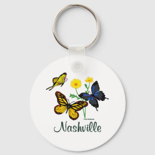Nashville Butterflies Key Ring