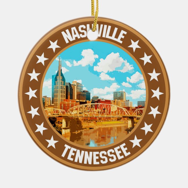 Nashville                                          ceramic tree decoration (Front)