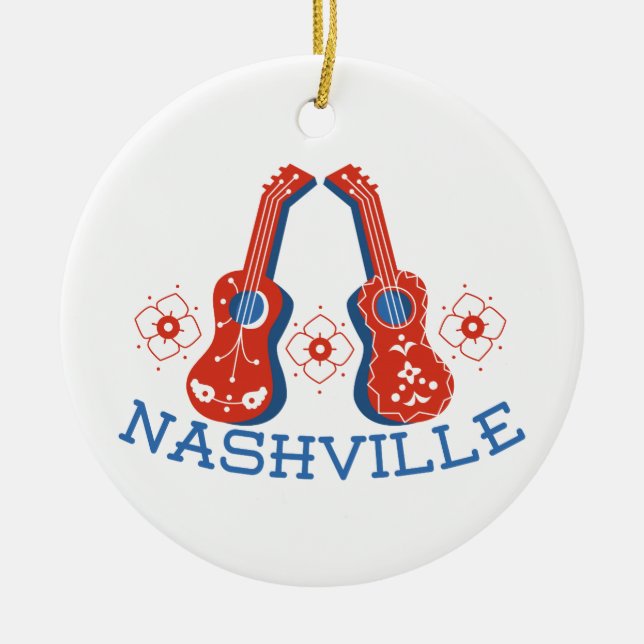 Nashville Ceramic Tree Decoration (Front)