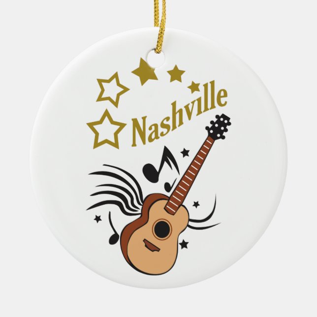 Nashville Ceramic Tree Decoration (Front)