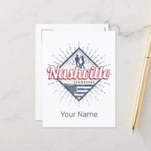Nashville City Tennessee United States Vintage USA Holiday Postcard