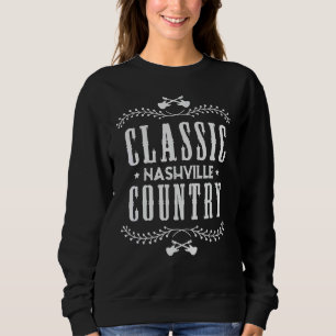 Nashville Classic Country Music Tennessee Guitar P Sweatshirt