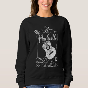 Nashville Classic Country Music Tennessee Guitar P Sweatshirt
