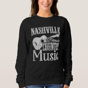 Nashville Classic Country Music Tennessee Guitar P Sweatshirt
