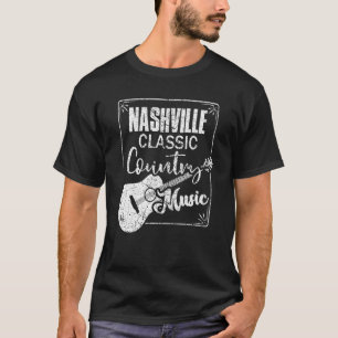 Nashville Classic Country Music Tennessee Guitar P T-Shirt