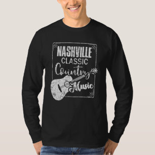 Nashville Classic Country Music Tennessee Guitar P T-Shirt