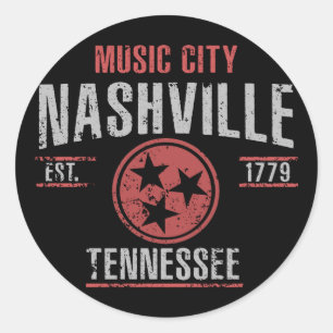 Nashville Classic Round Sticker