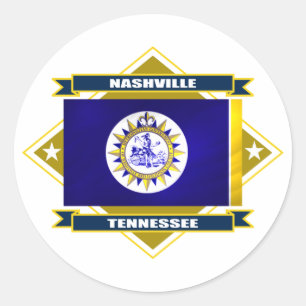 Nashville Diamond Classic Round Sticker