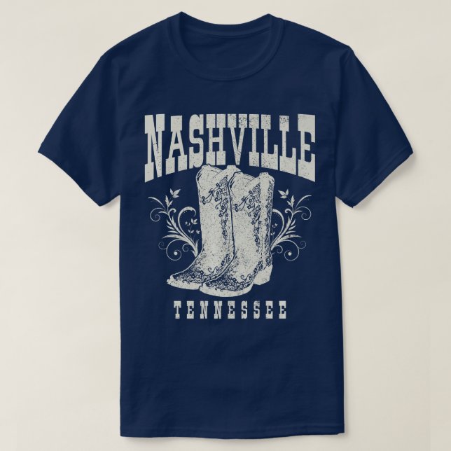 Nashville ennessee Line Dancing Cowgirl Country Mu T-Shirt (Design Front)