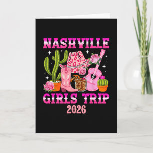 Nashville Girls Trip 2026 Girls Vacation Nashville Card