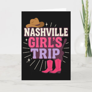 Nashville Girls Trip Chelorette Party Vacation  Card