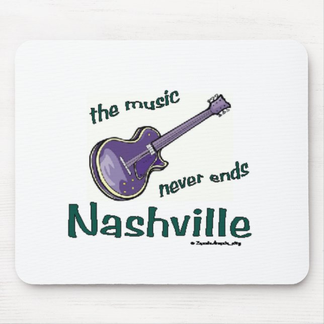 Nashville Guitar Mouse Pad (Front)
