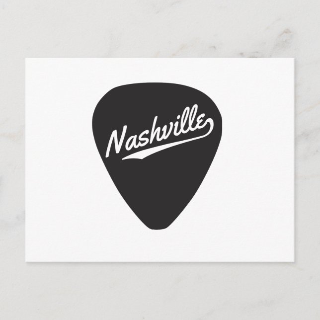 Nashville Guitar Pick Postcard (Front)