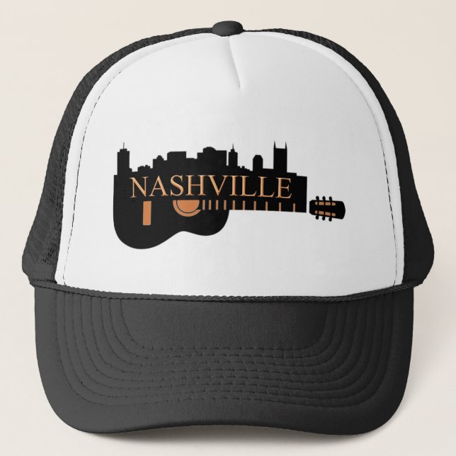 Nashville Guitar Trucker Hat (Front)
