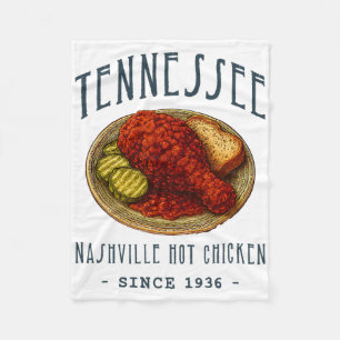 Nashville Hot Chicken Fleece Blanket