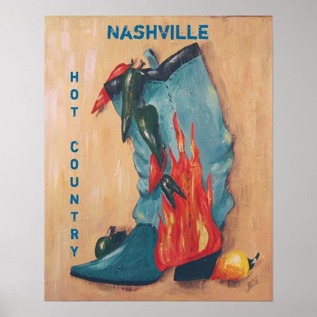 Nashville, hot country poster (Front)