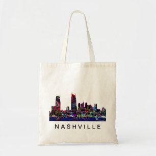 Nashville in graffiti tote bag