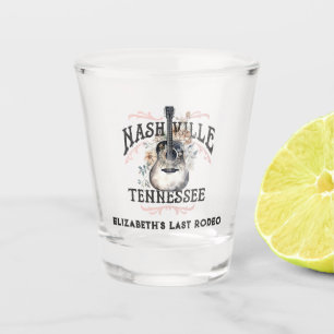 Nashville Last Rodeo Bachelorette Party Shot Glass