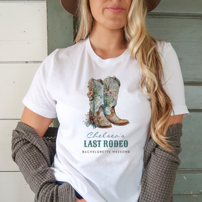 Nashville Last Rodeo Boots Bachelorette Party T-Shirt (Creator Uploaded)