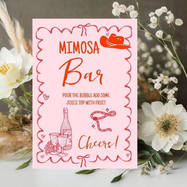 Nashville Last Rodeo Mimosa Bar Table Sign (Creator Uploaded)