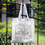 Nashville Love Locator | City Map Wedding Welcome Tote Bag<br><div class="desc">A fun tote bag for a wedding or any other occasion taking place in the beautiful city of Nashville. This tote features an overhead map of the city centre inside a black-bordered box framer. On the top sits a short welcome greeting and the name of the city. On the bottom...</div>