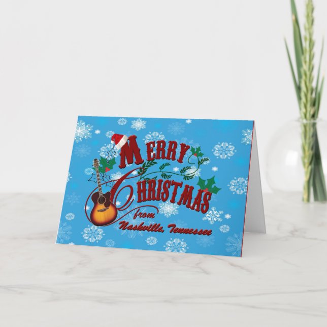 Nashville Merry Christmas Holiday Card (Front)
