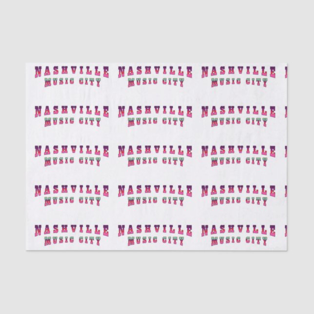 Nashville Music City2 Tissue Paper (Front)