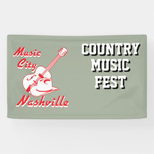 Nashville. Music city Banner