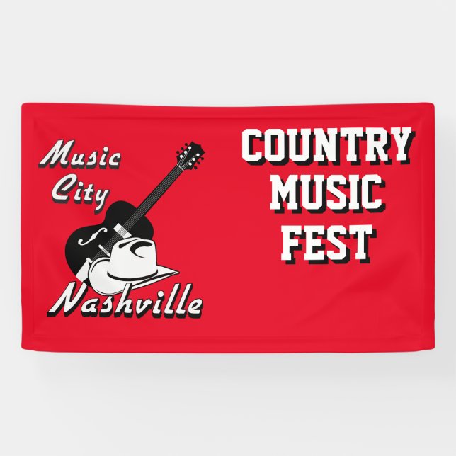 Nashville. Music city Banner (Horizontal)