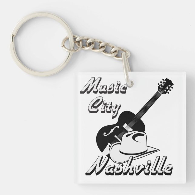 Nashville. Music city Key Ring (Front)