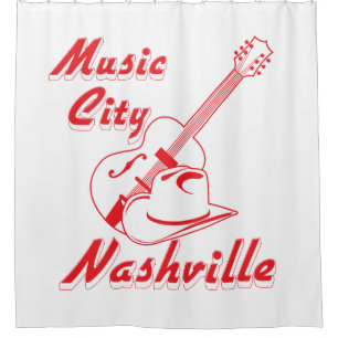 Nashville. Music city Shower Curtain