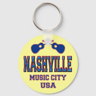 Nashville, Music City USA Key Ring