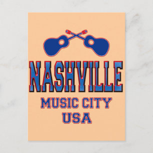 Nashville, Music City USA Postcard