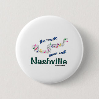 Nashville Music Notes 6 Cm Round Badge