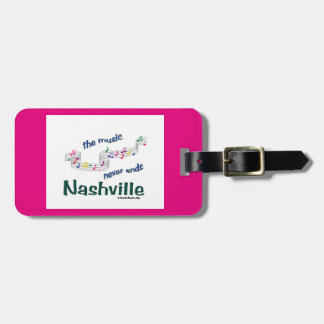 Nashville Music Notes Luggage Tag