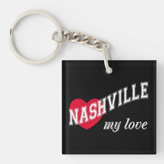 Nashville my love key ring (Front)