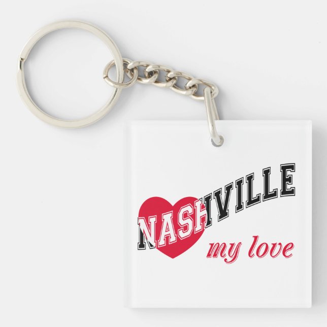 Nashville my love key ring (Front)