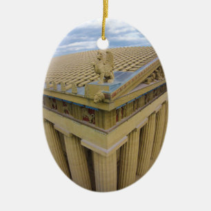 Nashville Parthenon Ceramic Tree Decoration