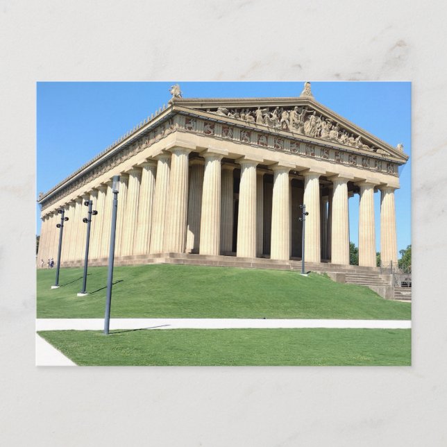 Nashville Parthenon "Temple of Athena" Postcard (Front)