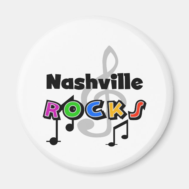 Nashville Rocks Magnet (Front)