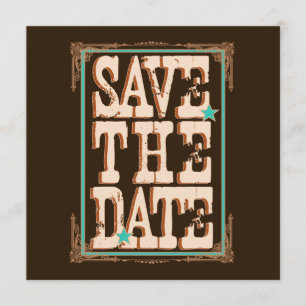 Nashville Save the Date: Turquoise Date