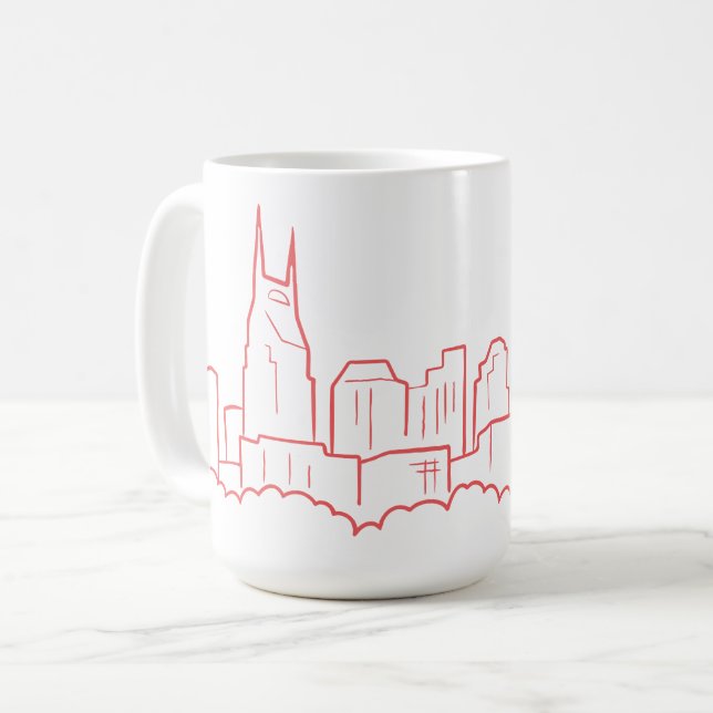 Nashville Skyline Coffee Mug (Front Left)