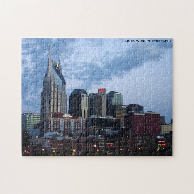 Nashville Skyline Early Morning Jigsaw Puzzle (Horizontal)
