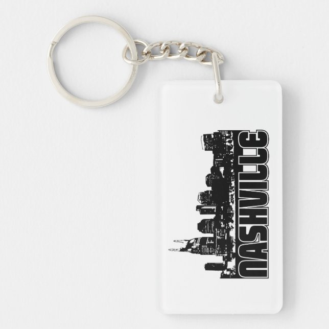 Nashville Skyline Key Ring (Front)