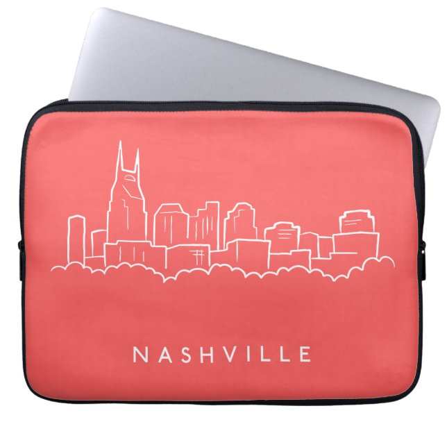 Nashville Skyline Laptop Sleeve (Front)